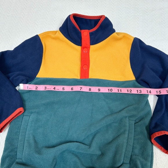 Hanna Andersson Colorblock Fleece pull over jogger sweater/sweatpants set - sz 5 - Picture 2 of 9